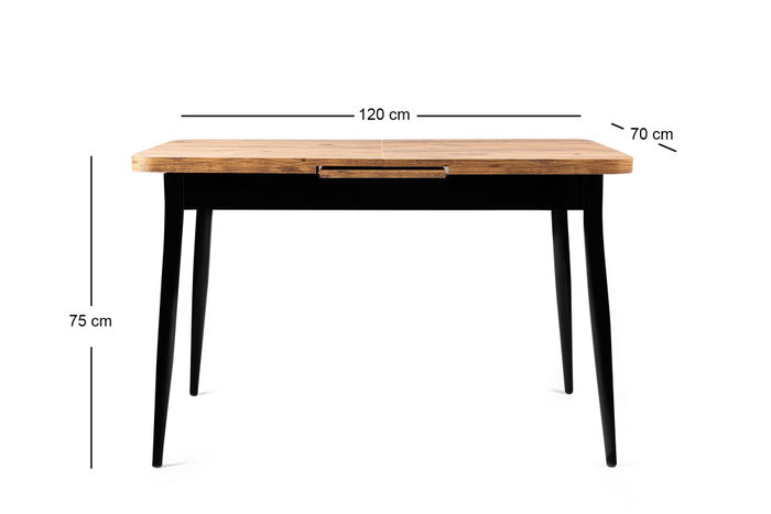 Hanah Home Mesa de Comedor Extensible Ay - 1184 en Pino Atlántico